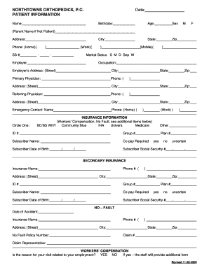 Patient Information Form