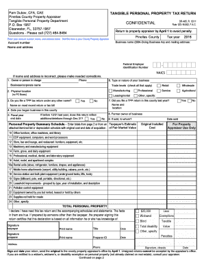 Florida Tangible Personal Property Tax Return