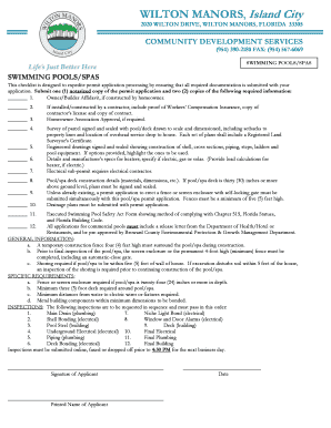 Florida Swimming Pool Safety Act Form