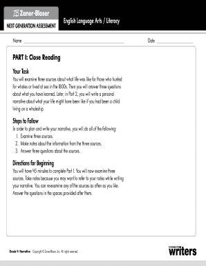 Grade 4 Narrative Assessment Practice