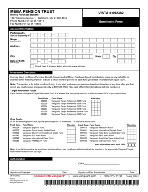 MEBA Pension Trust Enrollment Form