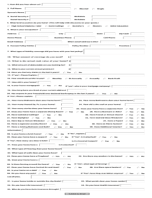 Home Insurance Application Form