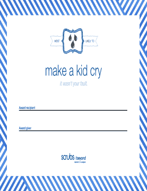 Award Certificate Template