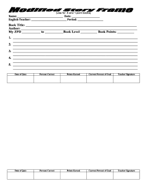 Reading Log and Quiz Tracker