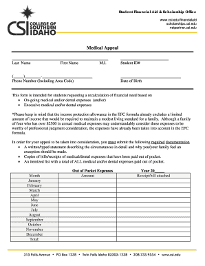 Medical Appeal Form
