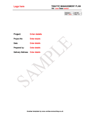 UK Traffic Management Plan Template