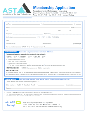 Membership Application Form
