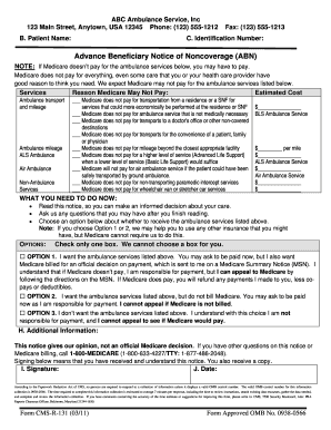 Advance Beneficiary Notice of Noncoverage