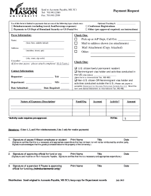 Payment Request Form