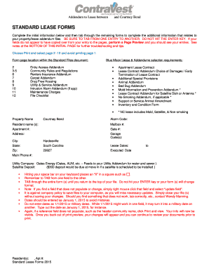 Addendum to Lease Agreement