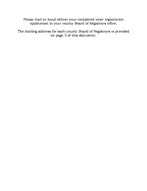 Alabama Voter Registration Form