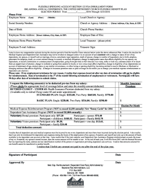 Oklahoma FSA Enrollment Form