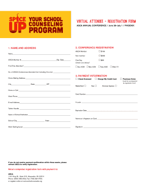 ASCA Annual Conference Registration Form