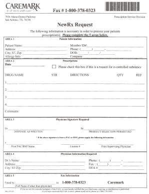 NewRx Prescription Request Form