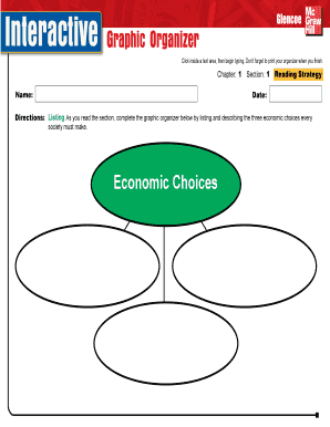Economic Choices Graphic Organizer