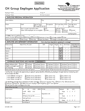 690 Group Employee Application