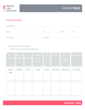 Medication Tracker Form