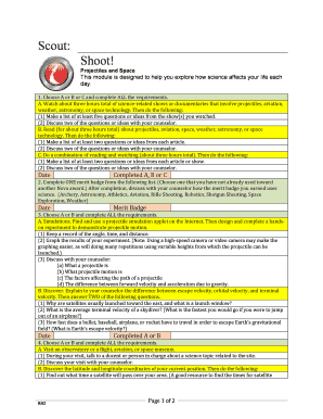 Scout Projectiles and Space Module