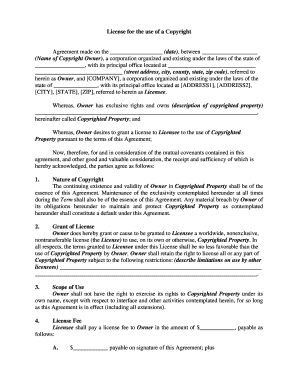 Copyright License Agreement