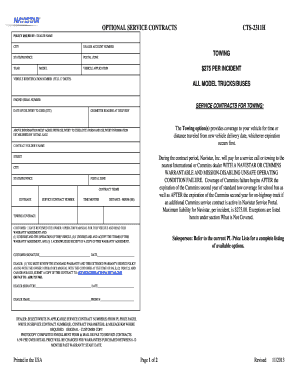 Navistar Towing Service Contract CTS-2311H