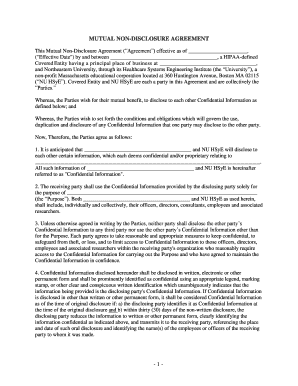Mutual Non-Disclosure Agreement
