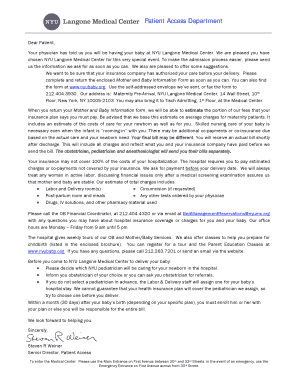 Mother and Baby Information Form