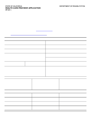 California Health Care Provider Application
