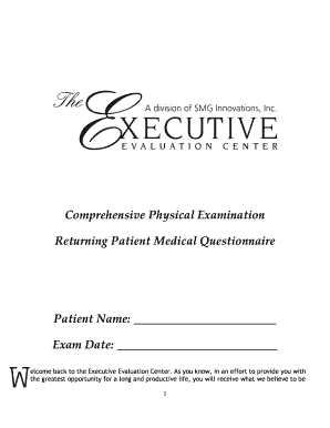Returning Patient Medical Questionnaire
