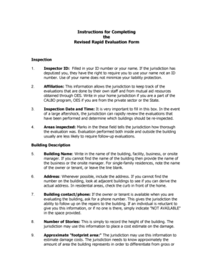 Revised Rapid Evaluation Form