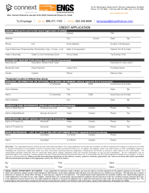 Credit Application Form