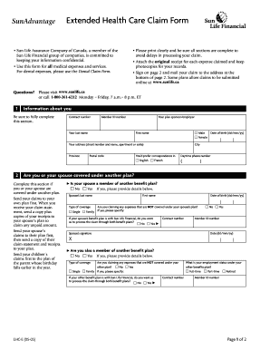 Extended Health Care Claim Form