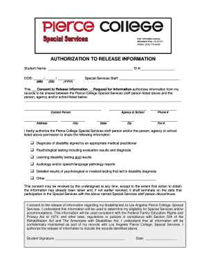 Authorization to Release Information