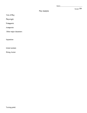 Play Analysis Form