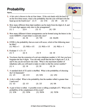 Probability Quiz