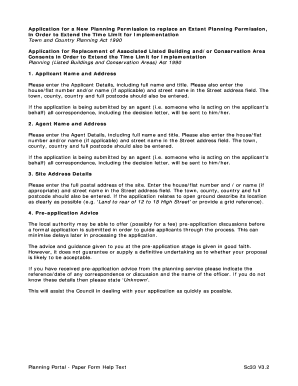 UK Planning Permission Extension Application