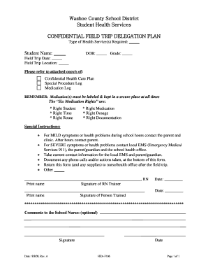 Confidential Field Trip Delegation Plan