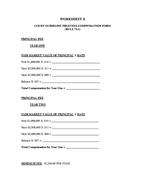 Court Guideline Trustees Compensation Form