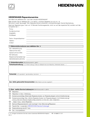 HEIDENHAIN Reparaturservice