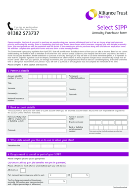 Annuity Purchase Form