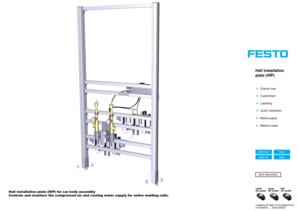 FESTO Hall installation plate HIP animated 3D PDF