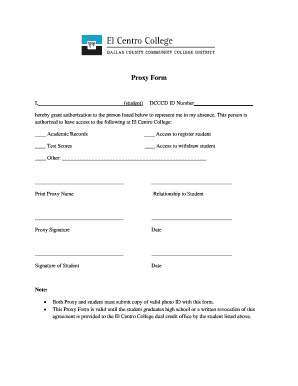 Proxy Form