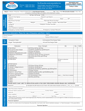 Transplant Enrollment Form