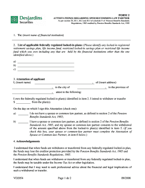 Attestation Regarding Spouse/Common-Law Partner