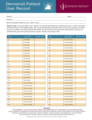 Denneroll Cervical Orthotic Device User Guide