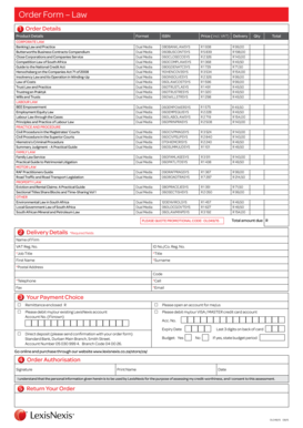 LexisNexis Order Form