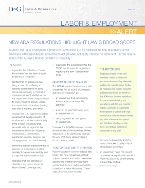 Fillable Online NEW ADA REGULATIONS HIGHLIGHT LAWS BROAD SCOPE Fax ...