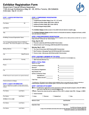 Exhibitor Registration Form