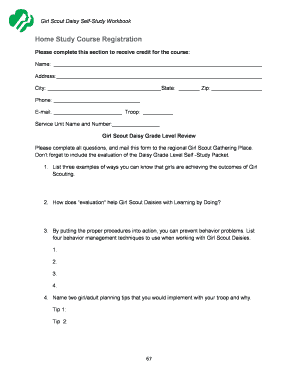 Girl Scout Daisy Self-Study Workbook