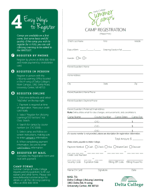 Camp Registration Form
