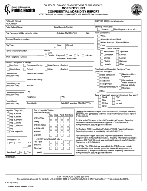 Los Angeles Hepatitis Morbidity Report